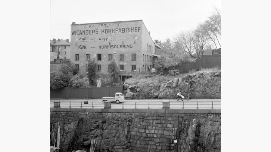 Nuvarande Ludvigsbergsgatan, 1961. Foto: Lennart af Petersens.                   Bilden tillhör Stockholms Stadsmuseum. 